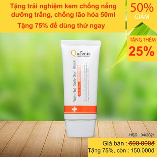 KEM CHỐNG NẮNG SPF 35PA++ QUEENIE AC PURE 50ML - MỸ PHẨM HÀN QUỐC