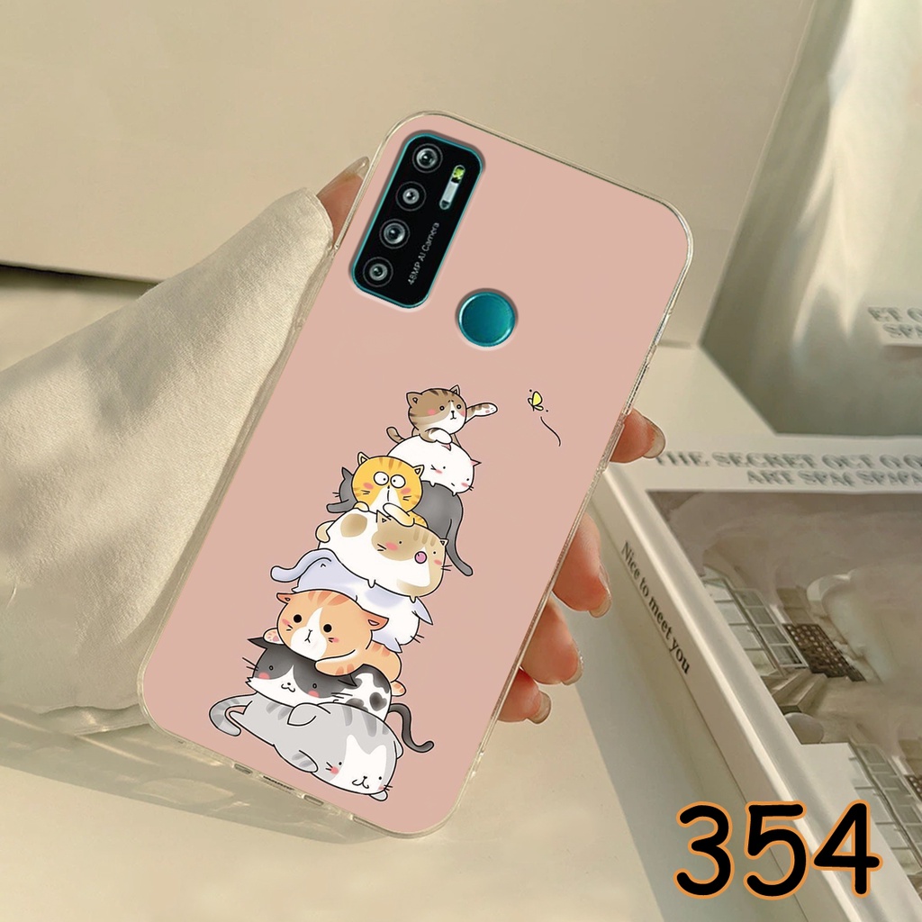 Ốp Lưng Vsmart Live 4 - Vsmart Live in hình Cat&amp;Bear đáng yêu - Chất liệu Silicon siêu bền, bảo vệ máy