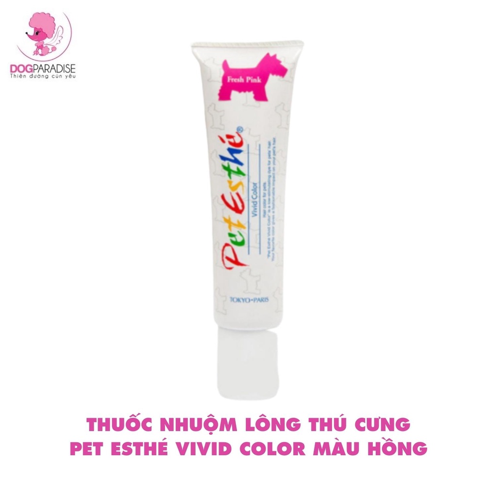 Thuốc nhuộm lông thú cưng Pet Esthé Vivid Color nhiều màu sắc đa dạng tự nhiên làm đẹp lông thú cưng 140g - Dog Paradise