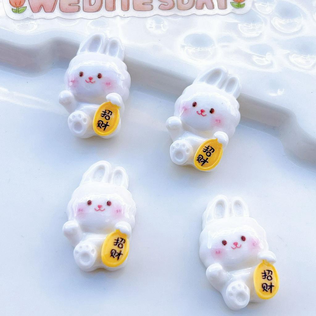 Set 10 Dây Buộc Tóc Hình Thỏ Dễ Thương Cho Điện Thoại