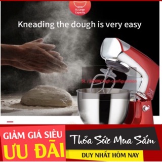Máy trộn bột khô ướt 5L Taiwan [Bảo Hành 12th] Bột mềm mịn 1000W