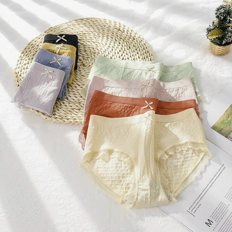 Quần lót nữ cotton kháng khuẩn form to 45 -70kg | BigBuy360 - bigbuy360.vn