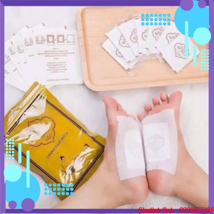 10 Miếng Dán Chân Thải Độc Detox Lanna Foot Patch