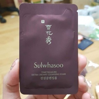 Sample sữa rửa mặt sulwhasoo thông đỏ