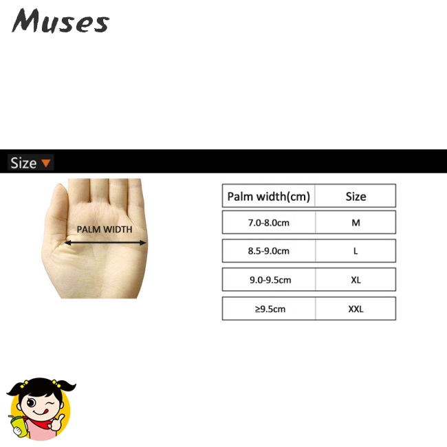 Muse07 Găng tay lái xe mô tô chất liệu da siêu bền
