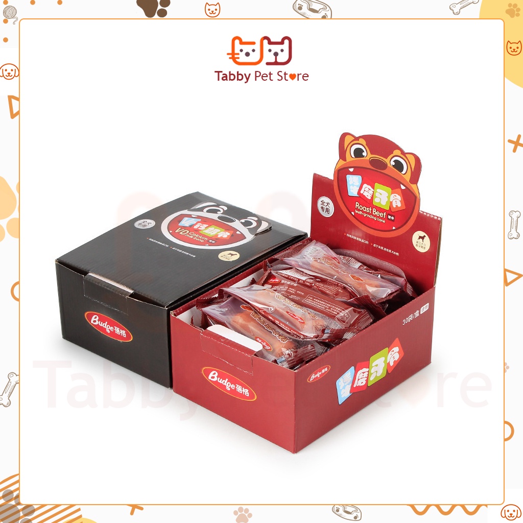 Xương gặm sạch răng cho chó thú cưng Budge chính hãng Tabby Pet Srore