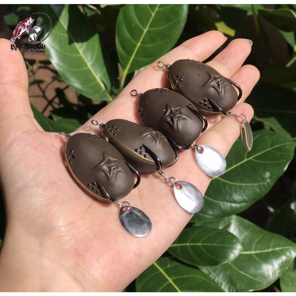 [Chất Lượng] Nhái Hơi Câu Lure Frog Toon V1, Mồi Câu Cá Thái Lan Cao Cấp