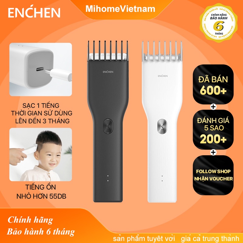Tông đơ cắt tóc Xiaomi Youpin Enchen Boost pin sạc dễ cắt tiện lợi dùng gia đình
