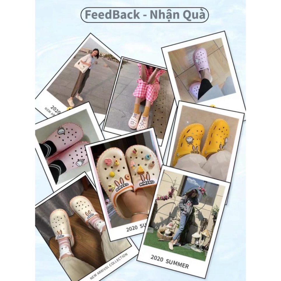 dép cross quai ngang họa tiết xám lót xanh SHINCR518HI tặng thêm 1 hộp dép