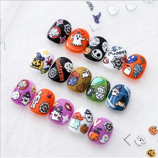 Hình Dán Trang Trí Móng Tay Họa Tiết Halloween Độc Đáo