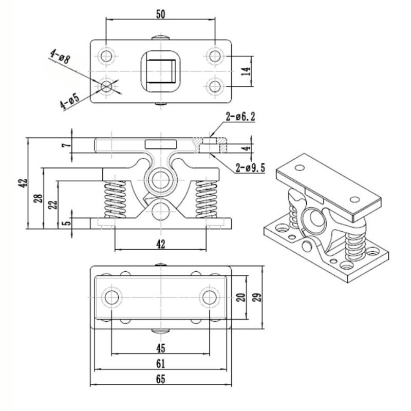 Giá Đỡ Chặn Cửa Cố Định Chống Va Đập Tiện Dụng