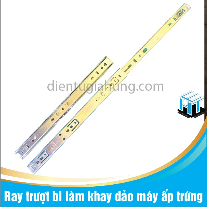 Ray trượt bi làm khay đảo máy ấp trứng