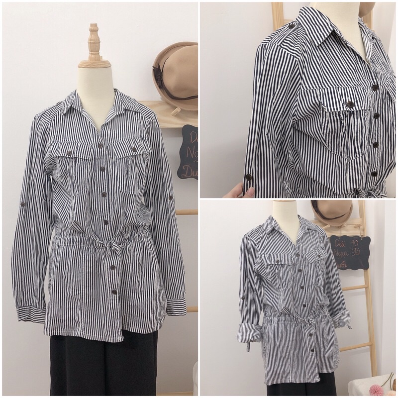 Áo vin sơ mi sọc sơ mi kẻ siêu đẹp