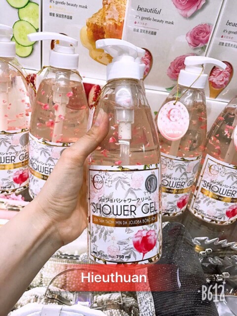 Sữa tắm thơm mịn trắng da cánh hoa Jojoba Newmoon