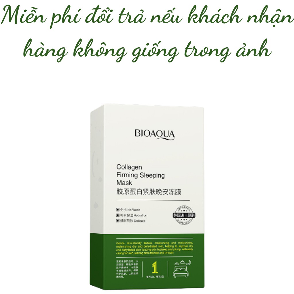 1 Gói Mặt nạ ngủ dưỡng ẩm trắng da thạch collagel cấp nước giúp nâng cơ mặt BIOAQUA nội địa trung | BigBuy360 - bigbuy360.vn
