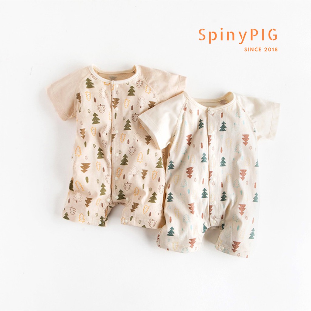 Bộ body cho bé sơ sinh 0-2 tuổi cotton tự nhiên không chất tẩy nhuộm cộc tay dành cho bé gái bé trai mùa hè
