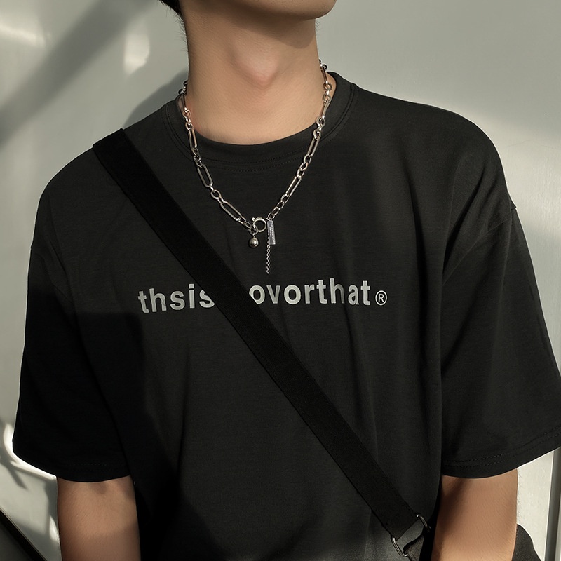 Vòng cổ mặt họa tiết chữ phong cách cá tính dành cho nữ