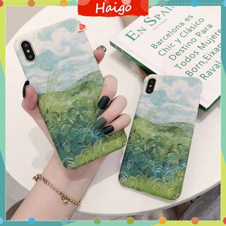 Ốp điện thoại nhựa cứng hình đồng cỏ xinh xắn cho iPhone 12 mini 11 PRO MAX 6/6s 7/8plus SE2 X/XS XR XSMAX #HG565