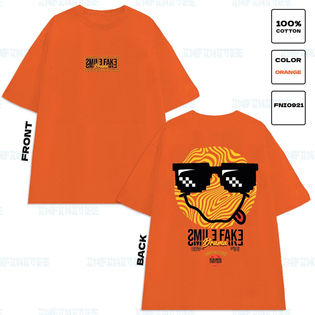 Áo thun INFINITEE Fni0921, Thun 100% Cotton - form rộng Unisex.