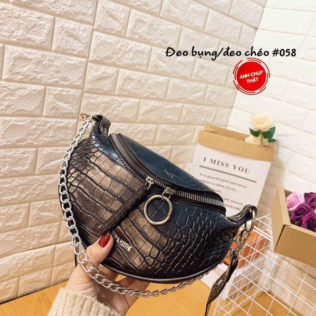 Túi bao tử túi mini đeo bụng đeo ngực đeo hông nữ RIDJ DBUNG03