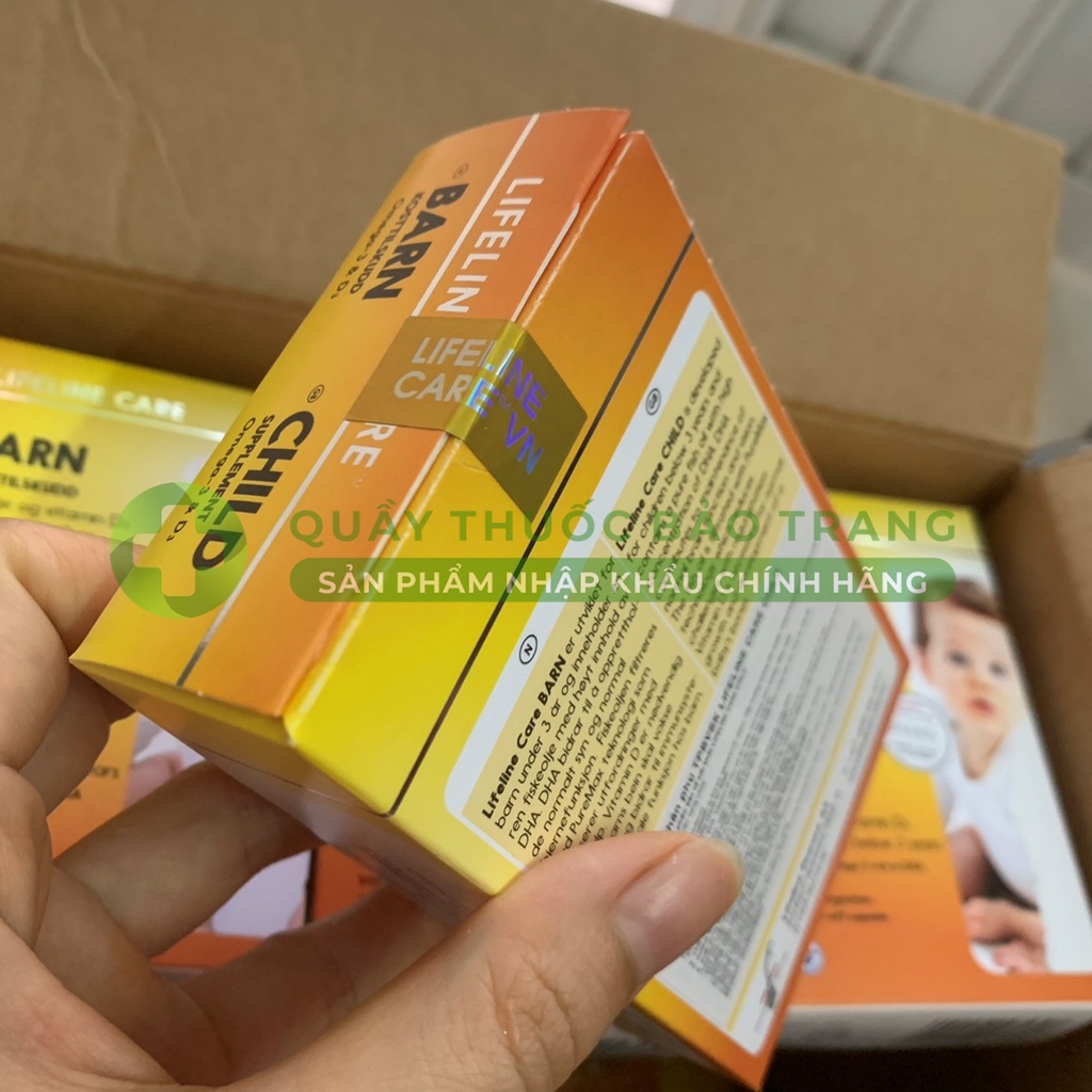 [Chính Hãng] Dầu cá kim cương, DHA và vitamin D3 cho bé từ 1 tháng tuổi - Lifeline Care Barn