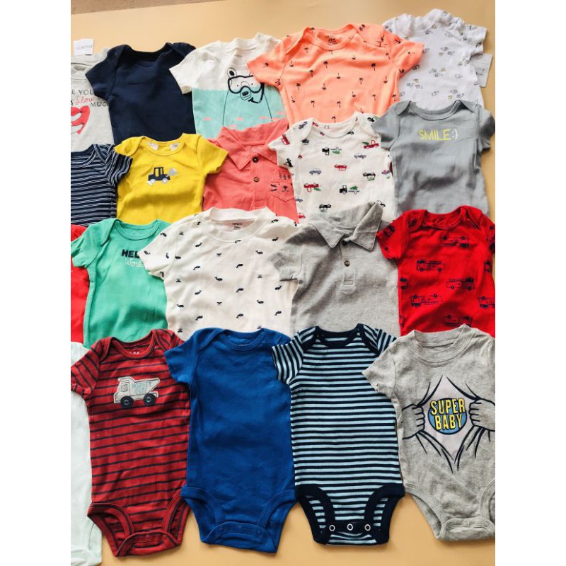 Bodysuit xuất xịn cho bé trai 3-24M