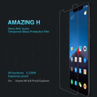 Kính cường lực Nillkin Xiaomi Mi 8/ Mi 8 Pro/ Mi 8 Explorer Amazing 9H Chính hãng
