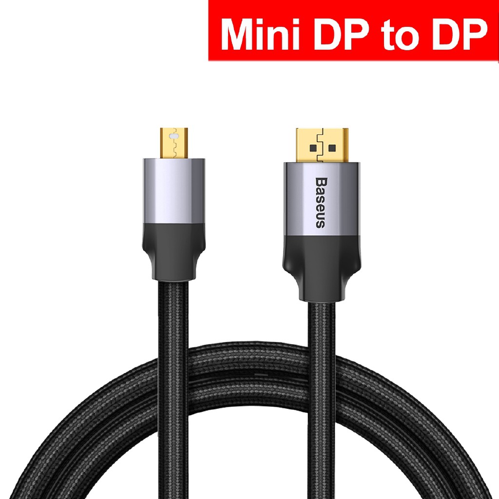 Cáp Baseus mini chuyển đổi DP sang DP 4K sang cổng màn hình cho PC HDTV