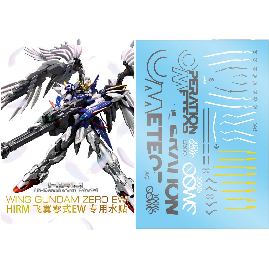 Decal nước mô hình HIRM Astray Noir Wing EW Barbatos God gundam HIRES các loại - Water sticker