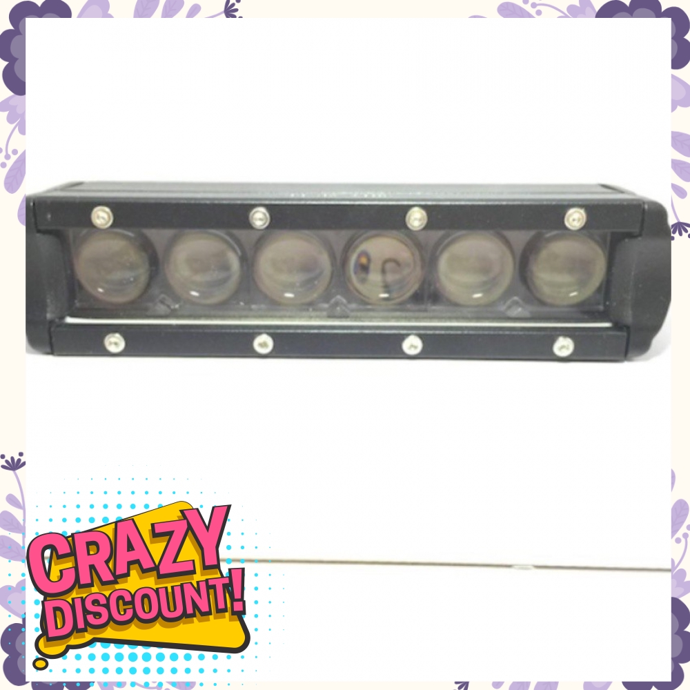 Đèn Fa led Thanh Khang trợ sáng thanh ngang 6 bóng bi cầu 30w caocấp ô tô xe máy 002000012