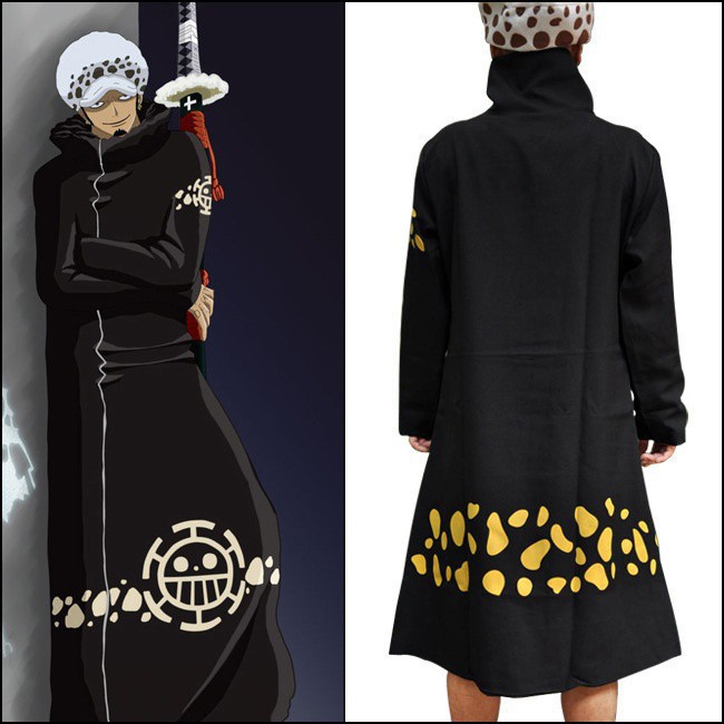 Áo Choàng Đen Tay Dài Cosplay Nhân Vật Trong One Piece