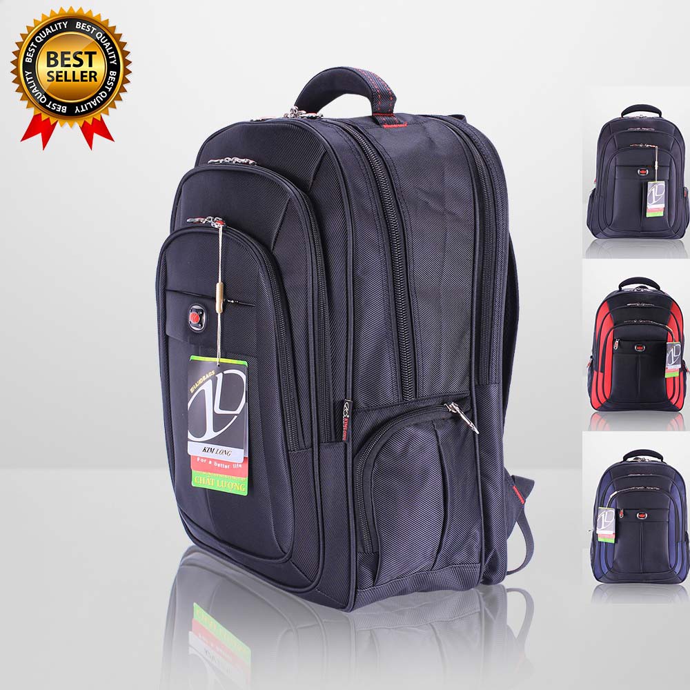 Balo laptop 17 inch thời trang, siêu bền, chống nước, hàng Việt Nam chất lượng cao KL25 đen