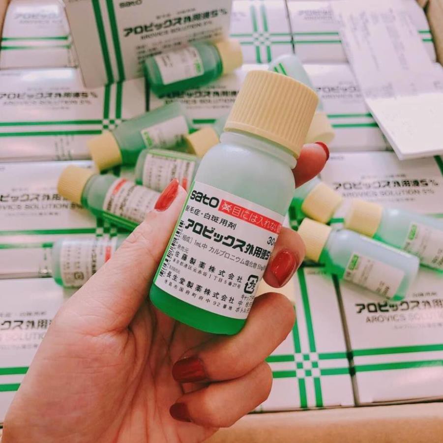 Tinh chất Mọc Tóc  SATO Arovics Solutions 5% Nhật Bản 30ml Cải Thiện Tình Trạng Hói Đầu Rụng Tóc Thưa Tóc .