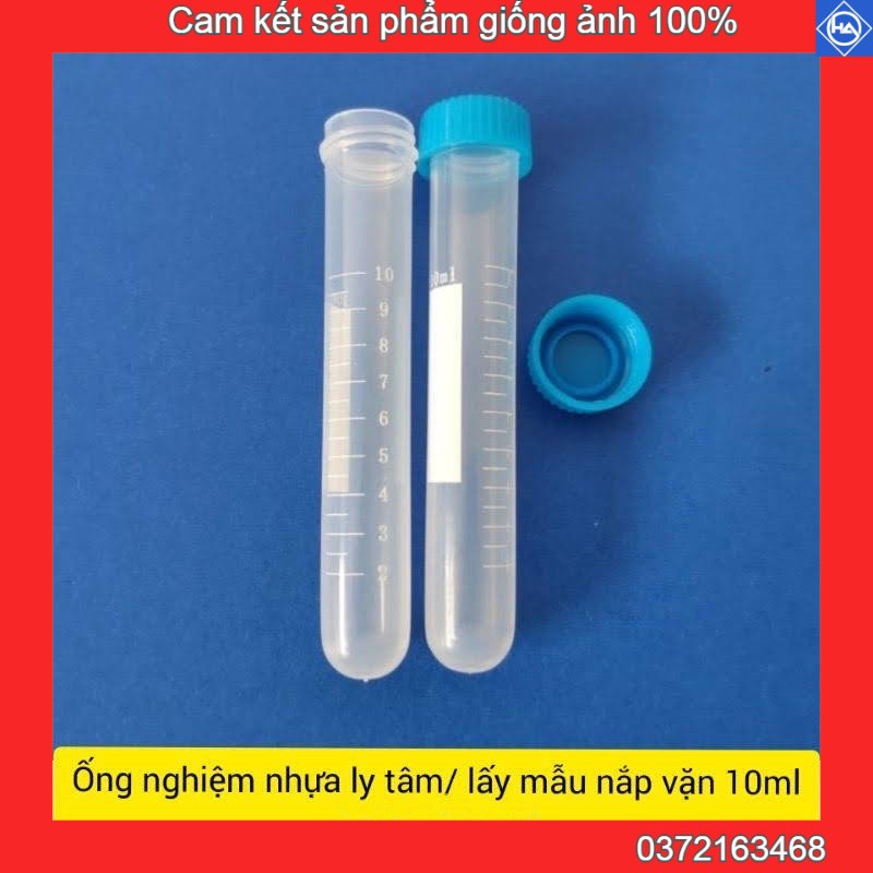 Ống nghiệm nhựa ly tâm/ lấy mẫu nắp vặn (10ml)