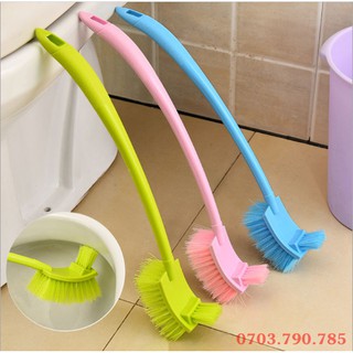 Bàn chải cọ toilet, vệ sinh 2 đầu