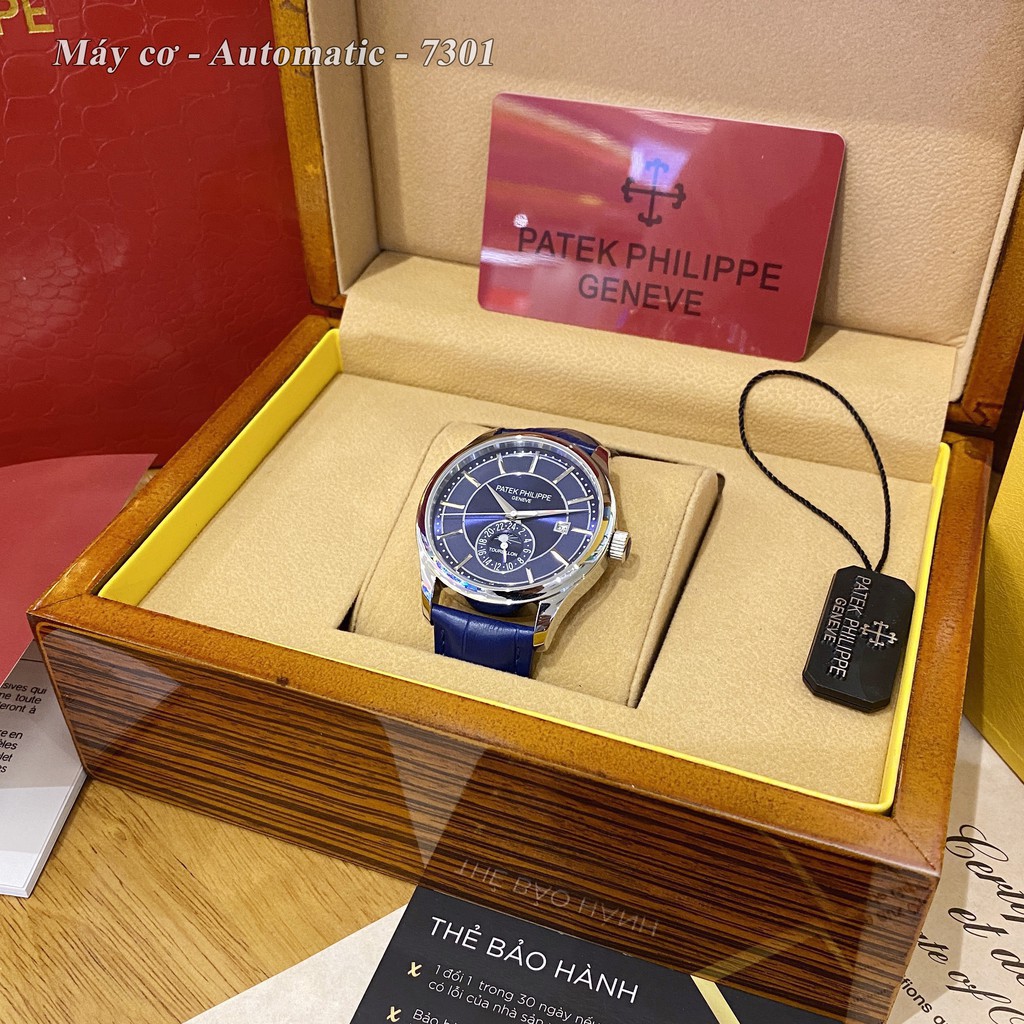 Đồng hồ nam PP máy cơ - size 42mm bản cao cấp bảo hành 24 tháng autowatch | BigBuy360 - bigbuy360.vn