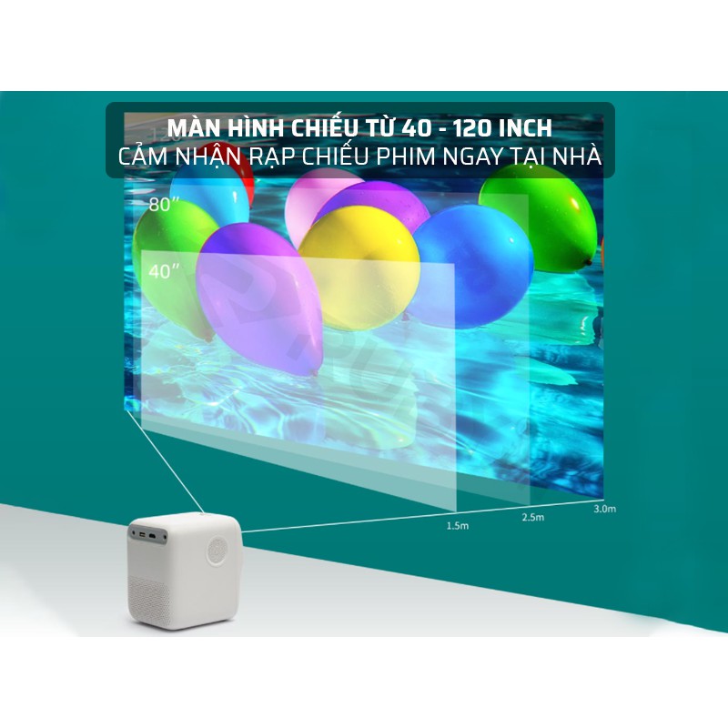 [HÀNG HOT] Máy chiếu mini Xiaomi Wanbo T2 FREE chính hãng FullHD 1080P phù hợp với màn hình chiếu 40-120 inch