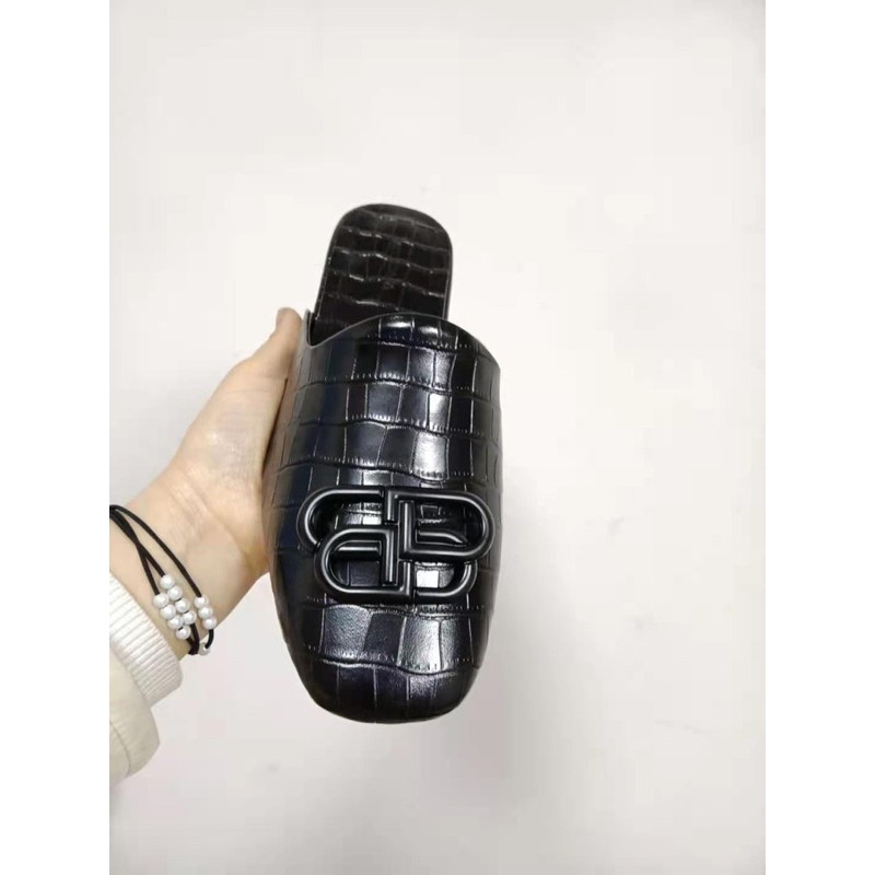 Giày sục nữ Balenciaga da thật dập vân cao cấp