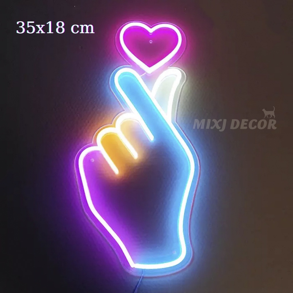 Đèn trang trí nhiều hình, Đèn led Neon light ,Tường 50 mẫu đẹp,