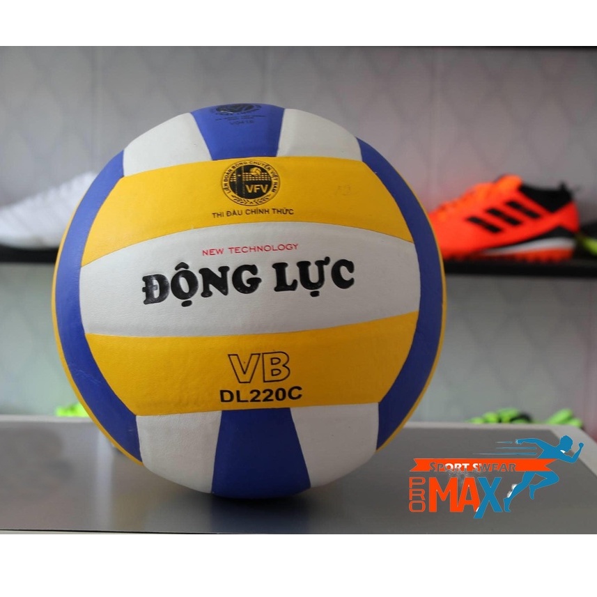 Quả Bóng Chuyền,Bóng chuyền ĐỘNG LỰC DL200 da PVC màu vàng xanh êm tay Thể thao promax