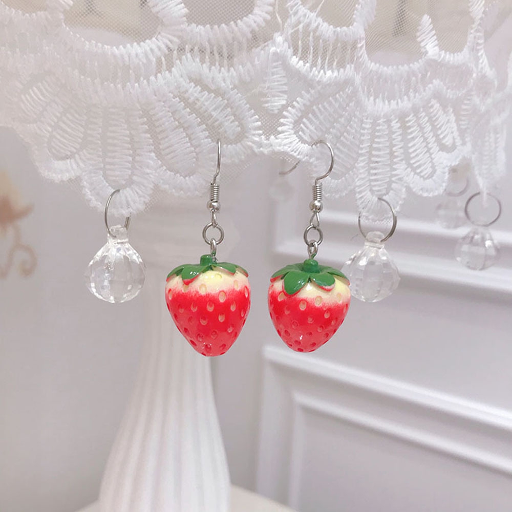 Khuyên tai kiểu trái dâu thời trang dành cho nữ