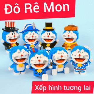 LEGO Xếp hình ĐÔ RÊ MON Nanoblock – 8 Mẫu Lắp Ráp Balody Bản Cao Cấp