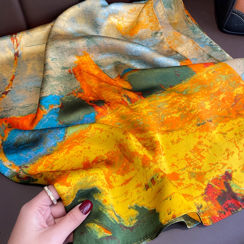 Khăn Turban Vuông 90x90cm In Họa Tiết Thời Trang WJ1006-211