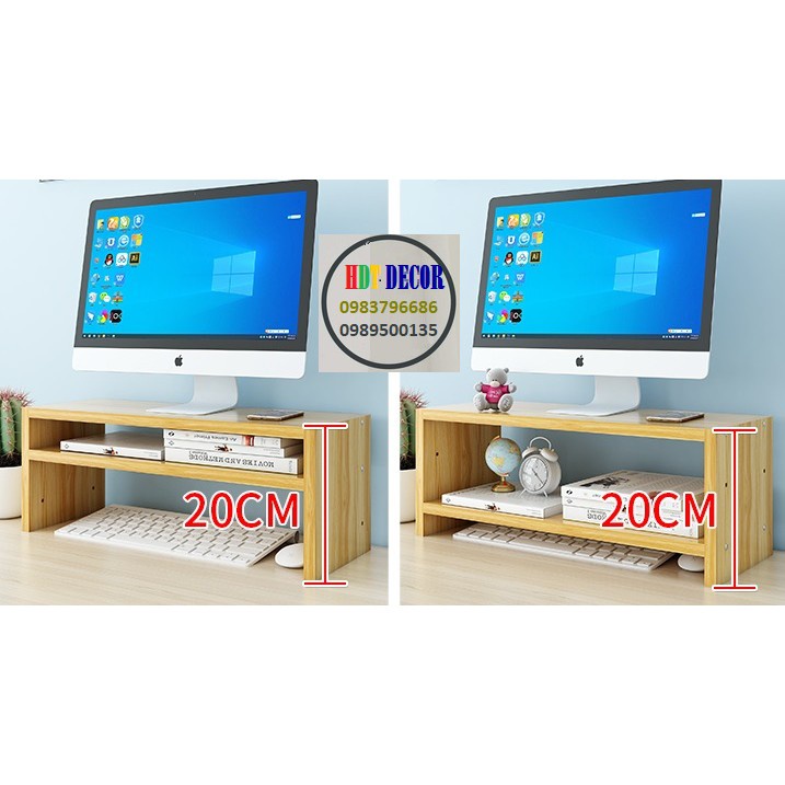 Kệ gỗ cao su kích thước đa dạng