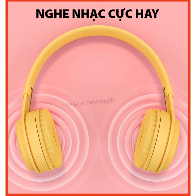 Tai Nghe Chụp Tai Bluetooth Y08, Tai Không Dây Có Mic, Có Thẻ Nhớ, Âm Bass Cực Chất, Nghe Nhạc Cực Hay Bảo Hành 12 Tháng