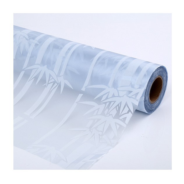 Giấy decal dán kính mờ 90x100cm, dán cửa sổ chống nắng, ánh sáng, nhìn trộm, trang trí tết, họa tiết hình trúc trắng