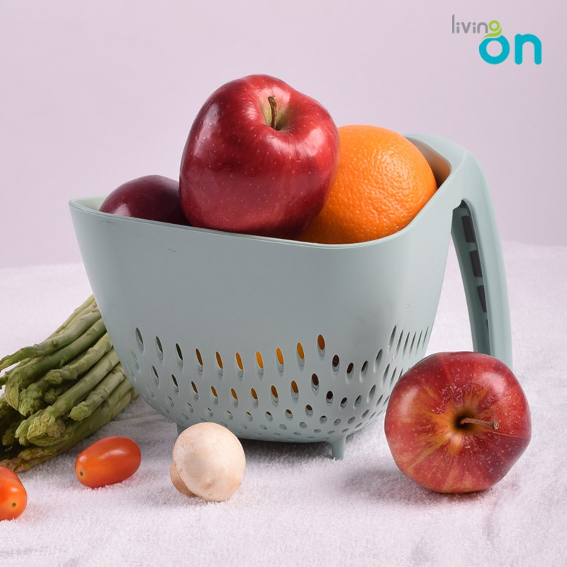 Rổ nhựa có tay cầm chắc chắn Living On