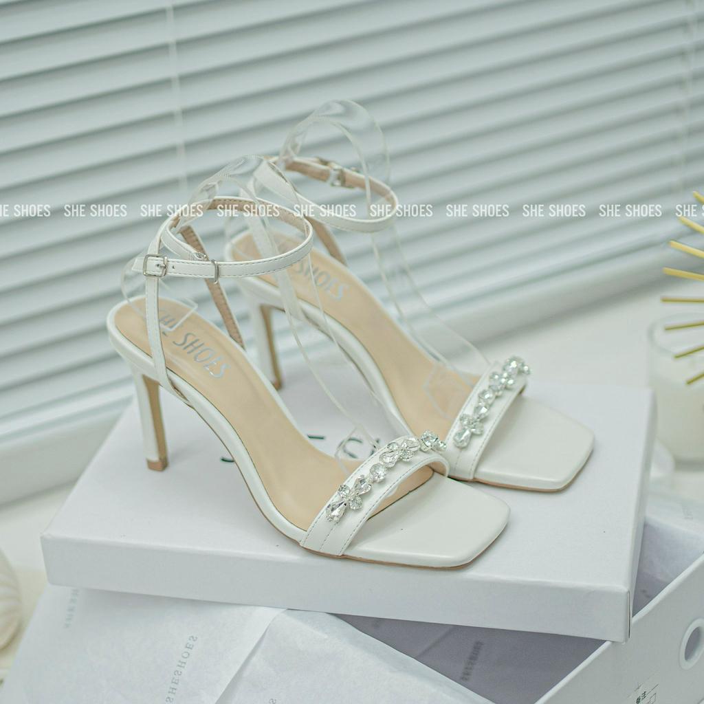 SANDAL GIÀY CƯỚI, CAO GÓT đính đá cao cấp, độc quyền bởi SHESHOES (NEW ARRIVAL) - GC07053