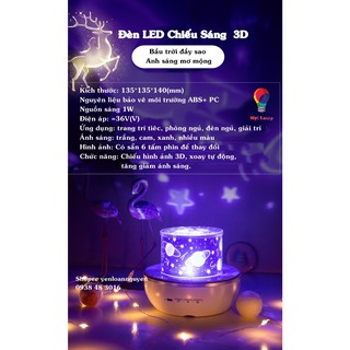 Đèn chiếu sao 3D-6 chủ đề