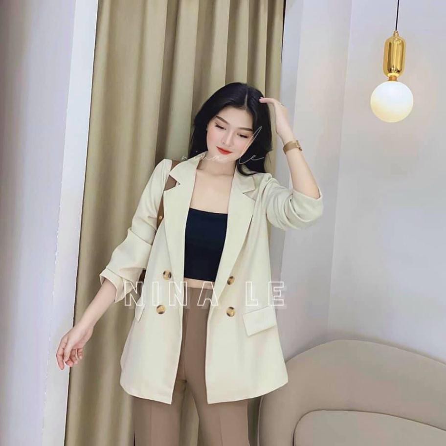 [ Hàng Đẹp Bán Shop ] Áo vest blazer nữ, áo vest khoác ngoài phong cách hàn quốc